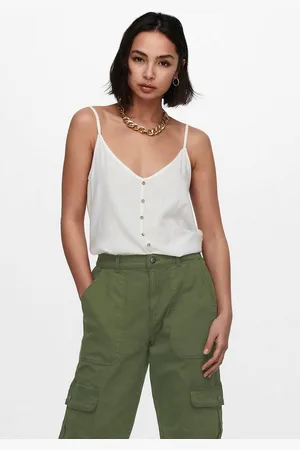 ONLY Top met spaghettibandjes ONLASTRID SINGLET WVN NOOS
