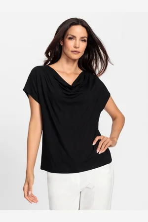 Heine Shirt met cascadehals (1-delig)