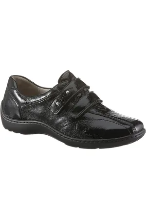 Waldläufer Klittenbandschoenen Henni Comfortabele schoen, slipper in glanzlook en comfortabele schoenwijdte H
