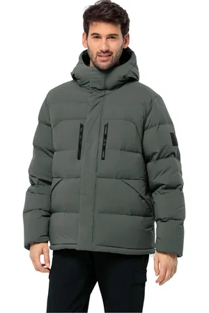 Jack Wolfskin Donsjack ROEMERTOR JKT M met een capuchon