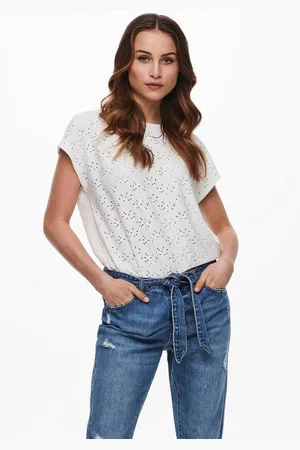 ONLY Shirt met korte mouwen ONLSMILLA S/S TOP JRS NOOS