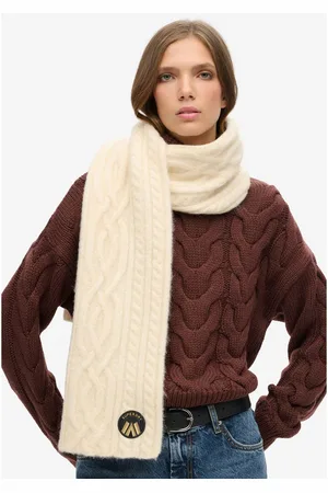 Superdry Gebreide sjaal CABLE LUXE KNIT SCARF