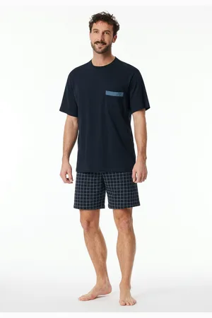 Schiesser Shortama "Comfort Nightwear" met opgestikte borstzak met sierstreep (2-delig)