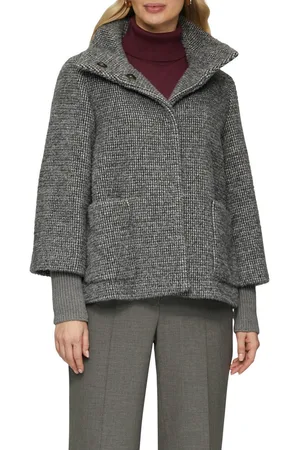 QS by s.Oliver Outdoorjack kort, met extra hoge kraag