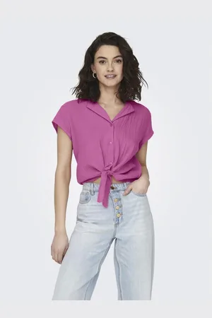 ONLY Blouse met korte mouwen ONLTHYRA LIFE CAPSLEEVE SHIRT WVN