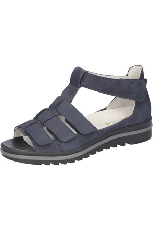 Waldläufer Sandalen HAKURA , zomerschoen, sandaal, sleehak, met klittenband, comfortabele breedte h