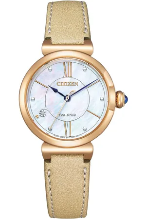 Citizen Solarhorloge EM1074-15D Polshorloge, dameshorloge, roestvrijstalen armband, saffierglas