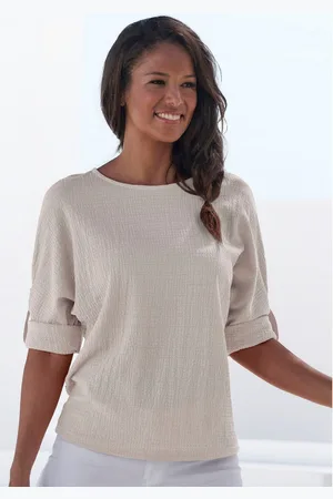 vivance collection 2-in-1-shirt Om op te rollen van kreukvrije crêpe-kwaliteit
