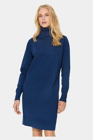 Saint Tropez Gebreide jurk U6801, MilaSZ Rollneck Dress