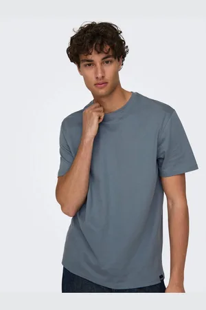 Only & Sons Shirt met ronde hals ONSMAX LIFE REG SS STITCH TEE