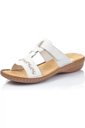Rieker Slippers , sleehak, zomerschoen, pantoffels in zomerse kleuren