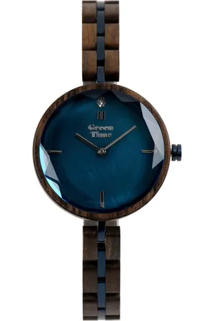 Green Time Kwartshorloge ZW160E Polshorloge, dameshorloge, houten horloge
