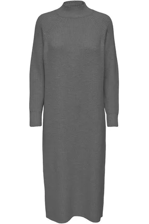 ONLY Gebreide jurk ONLANDREA LS MAXI SLIT HIGHNECK CC KNT