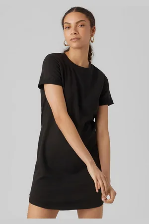 VERO MODA Jerseyjurk VMSASHAMILLA SS SWEAT DRESS NOOS