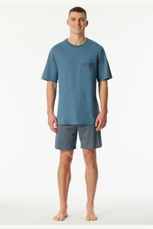 Schiesser Shortama "Comfort Nightwear" met opgestikte borstzak (2-delig)