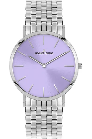 Jacques Lemans Kwartshorloge Nizza Polshorloge, dameshorloge, roestvrijstalen armband, glas met saffiercoating