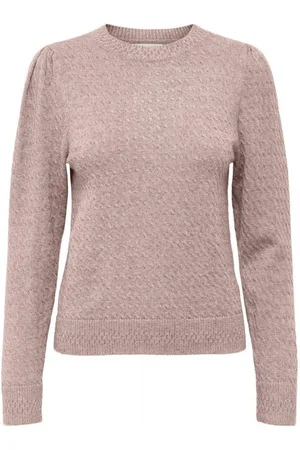 ONLY Trui met ronde hals ONLKATIA LS PUFF O-NECK CC KNT
