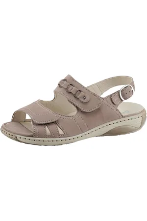 Waldläufer Sandalen Garda zomerschoen, sandaal, sleehak, met drukknoop, g-breedte