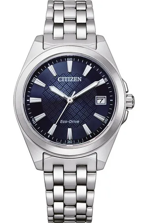 Citizen Solarhorloge EO1210-83A Polshorloge, dameshorloge, roestvrijstalen armband, tot 10 bar waterdicht, datum