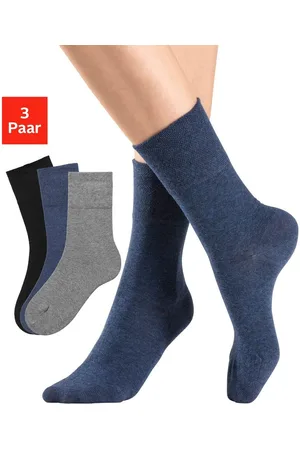 H.I.S Sokken met comfortband ook geschikt voor diabetici (set, 3 paar)