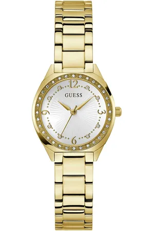 Guess Kwartshorloge Charlotte Horloge, dameshorloge, stalen band, mineraalglas, analoog