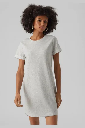 VERO MODA Jerseyjurk VMSASHAMILLA SS SWEAT DRESS NOOS