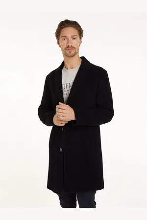 Tommy Hilfiger Lange jas DC WOOL MIX COAT