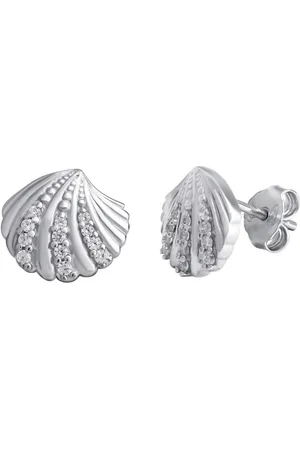 Firetti Oorstekers Sieraad cadeau 925 oorbellen schelp