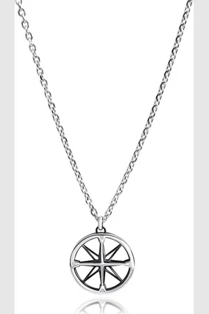 Firetti Ketting met hanger Sieraad cadeau gelukssymbool windroos voor hoop & bescherming
