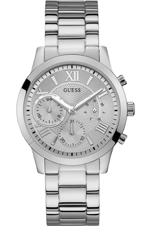 Guess Multifunctioneel horloge Zonne-energie Polshorloge, kwartshorloge, dameshorloge, datum, roestvrijstalen armband