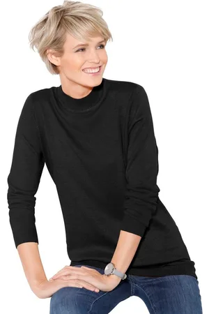 Classic Basics Trui met staande kraag Trui