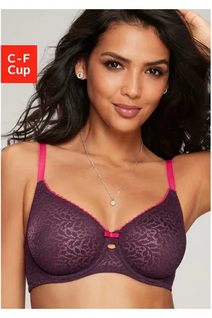 Nuance Minimizer-bh met beugel van licht transparante kant, lingerie