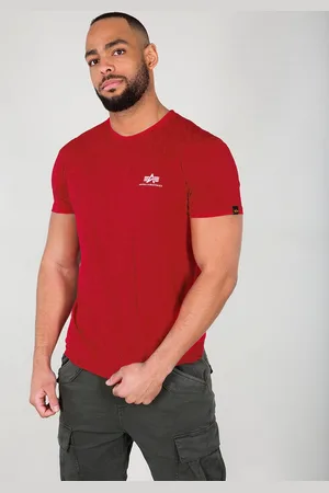 Alpha Industries Shirt met ronde hals BASIC T SMALL LOGO