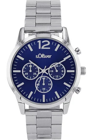 QS by s.Oliver Chronograaf Horloge, quartz, herenhorloge, stopwatchfunctie, 12/24-uursweergave