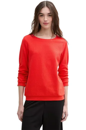 TOM TAILOR Sweatshirt met heel bijzonder oppervlak van het materiaal