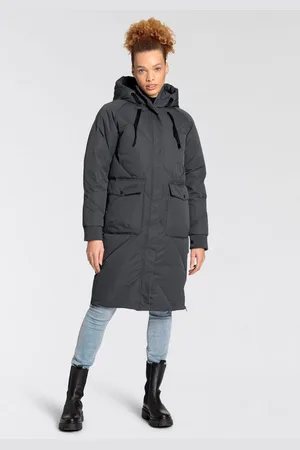 Polarino Donsjas in oversized-fit, waterafstotend, ademend & isolerend