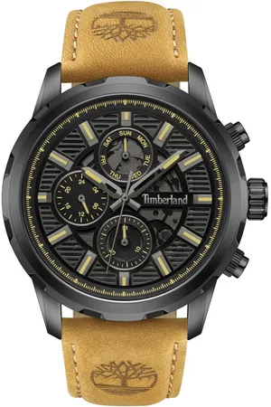 Timberland Chronograaf HAMPTON HARBOUR Quartzhorloge, horloge, herrenuur, leren band, stopwatchfunctie, datum