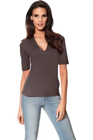 Heine Shirt met V-hals (1-delig)