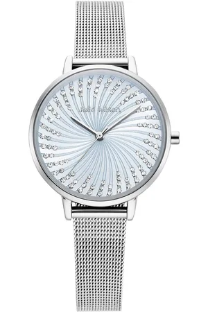 JULIE JULSEN Kwartshorloge Shiny Horloge, dameshorloge, stalen band, analoog, zirkonia (synth.)