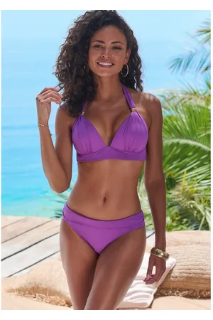 Lascana Triangelbikini Toni met goudkleurige accessoires (set)