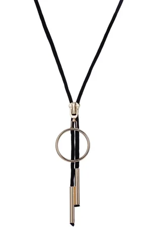 Firetti Ketting met hanger In rits-look met zirkoon (synthetisch)