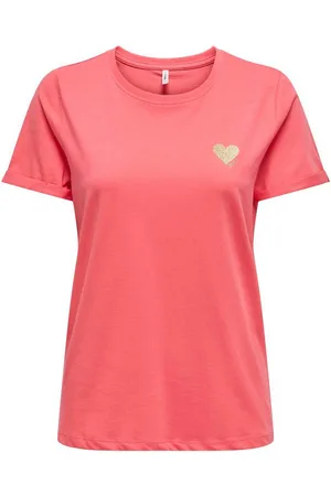 ONLY Shirt met korte mouwen ONLKITA S/S LOGO TOP NOOS