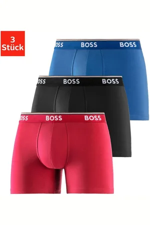 HUGO BOSS Lange boxershort Boxer Brief 3P met in kleur bijpassende weefband (3 stuks)