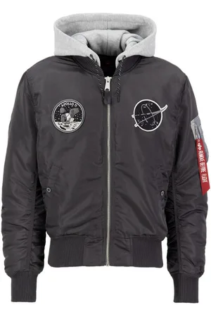 Alpha Industries Bomberjack Men - Bomber Jackets MA-1 VF Hood Dark Side
