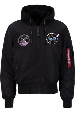 Alpha Industries Bomberjack Men - Bomber Jackets MA-1 VF Hood Dark Side