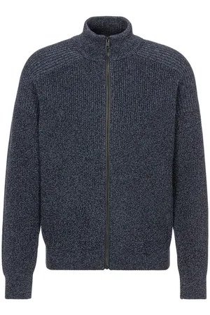 HUGO BOSS Vest Kalandrio met contrastkleurige ritssluiting