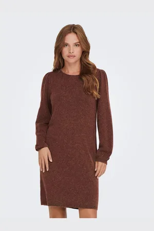 ONLY Gebreide jurk ONLRICA LIFE LS PUFF DRESS KNT