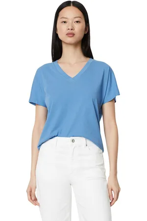 Marc O’ Polo Shirt met V-hals opvallende, diepe en brede v-hals