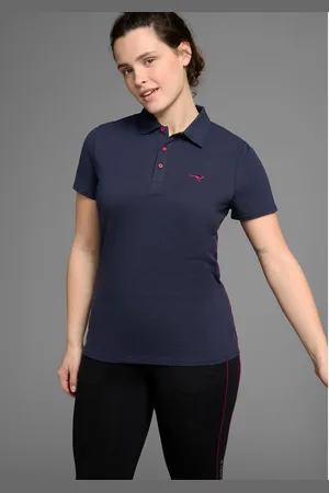 KangaROOS Poloshirt Korte mouwen, effen, polokraag, van katoen