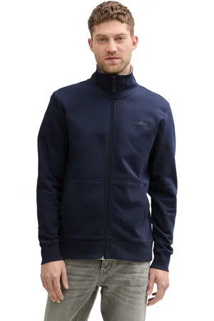 TOM TAILOR Sweatvest met geborduurd logo